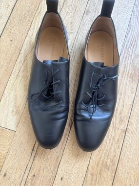 Jil Sander Navy - Black Lace up Shoe